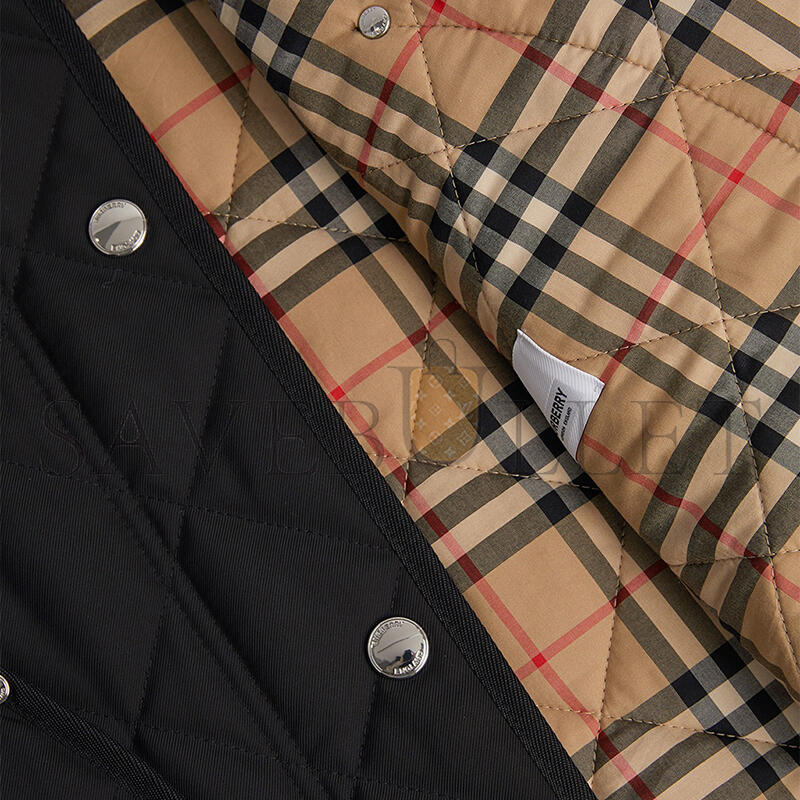 Bv*b*rry corduroy-trimmed quilted shell jacket 8078519